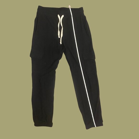 Theo & Spence Black Cargo Jogger Sweatpants | Women’s Size M - Picture 4 of 8